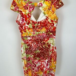 Fitted, Bright and Colorful Summer Dress.